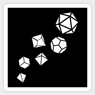 Polyhedral Dice Set of the Game Master Tabletop RPG Sticker